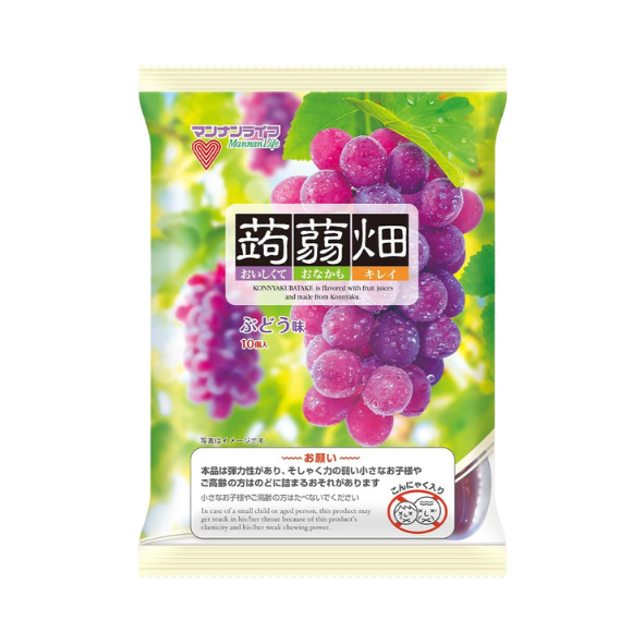 Fruits Konnyaku Jelly Grape Flavor 10 cups