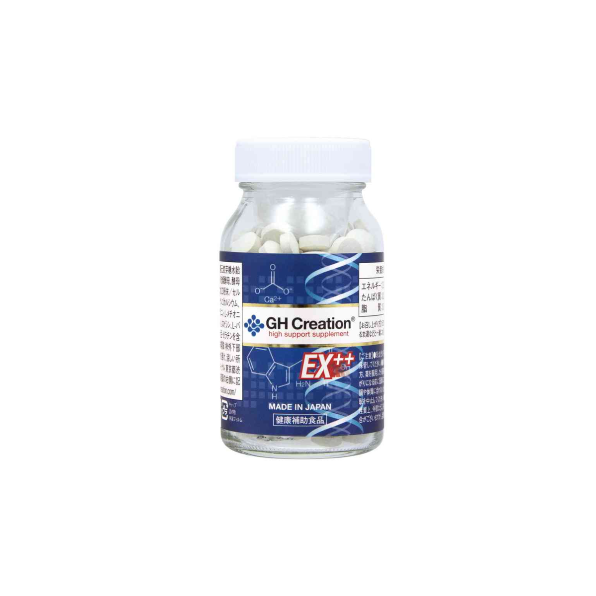 GH Creation EX+ Japanese Nutritional Support Supplement with Collagen, Coral Calcium & α-GPC (270 Tablets)