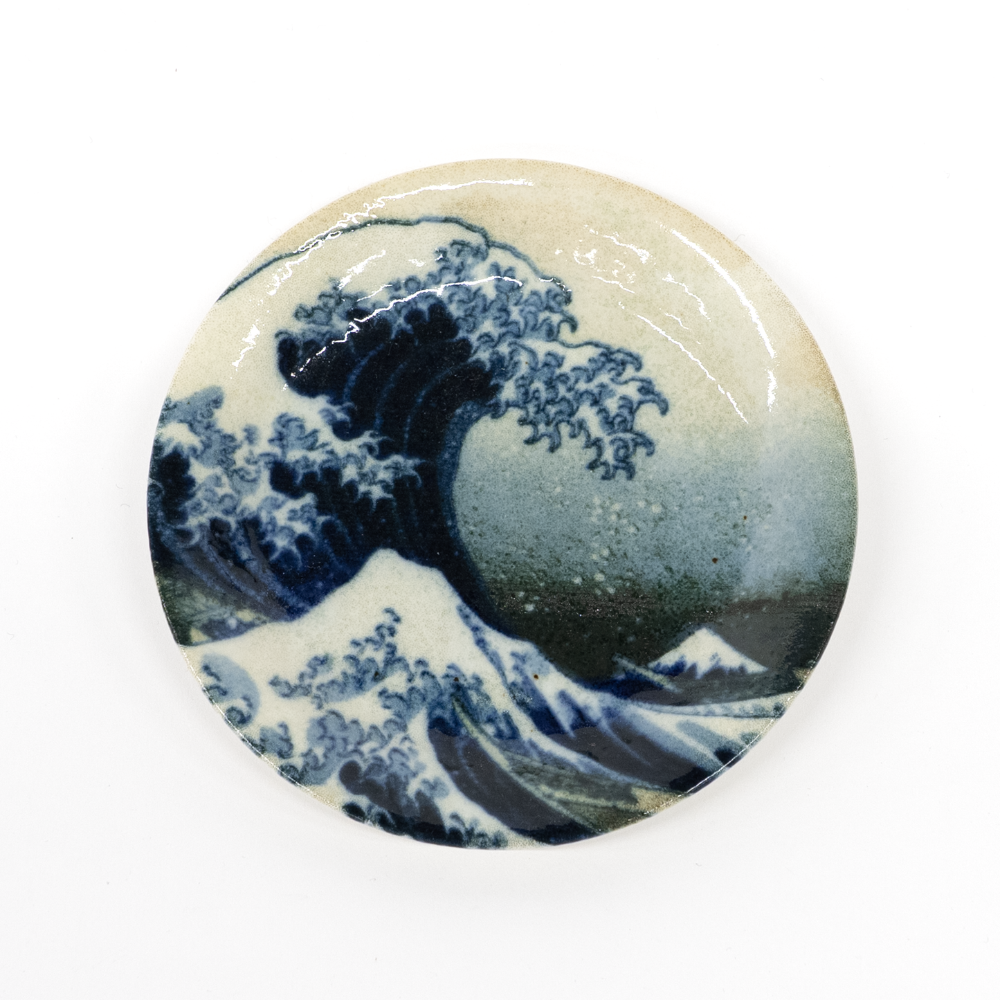 YAMAKATSU Ukiyo-e Series Hokusai (Wave and Fuji) Small Plate