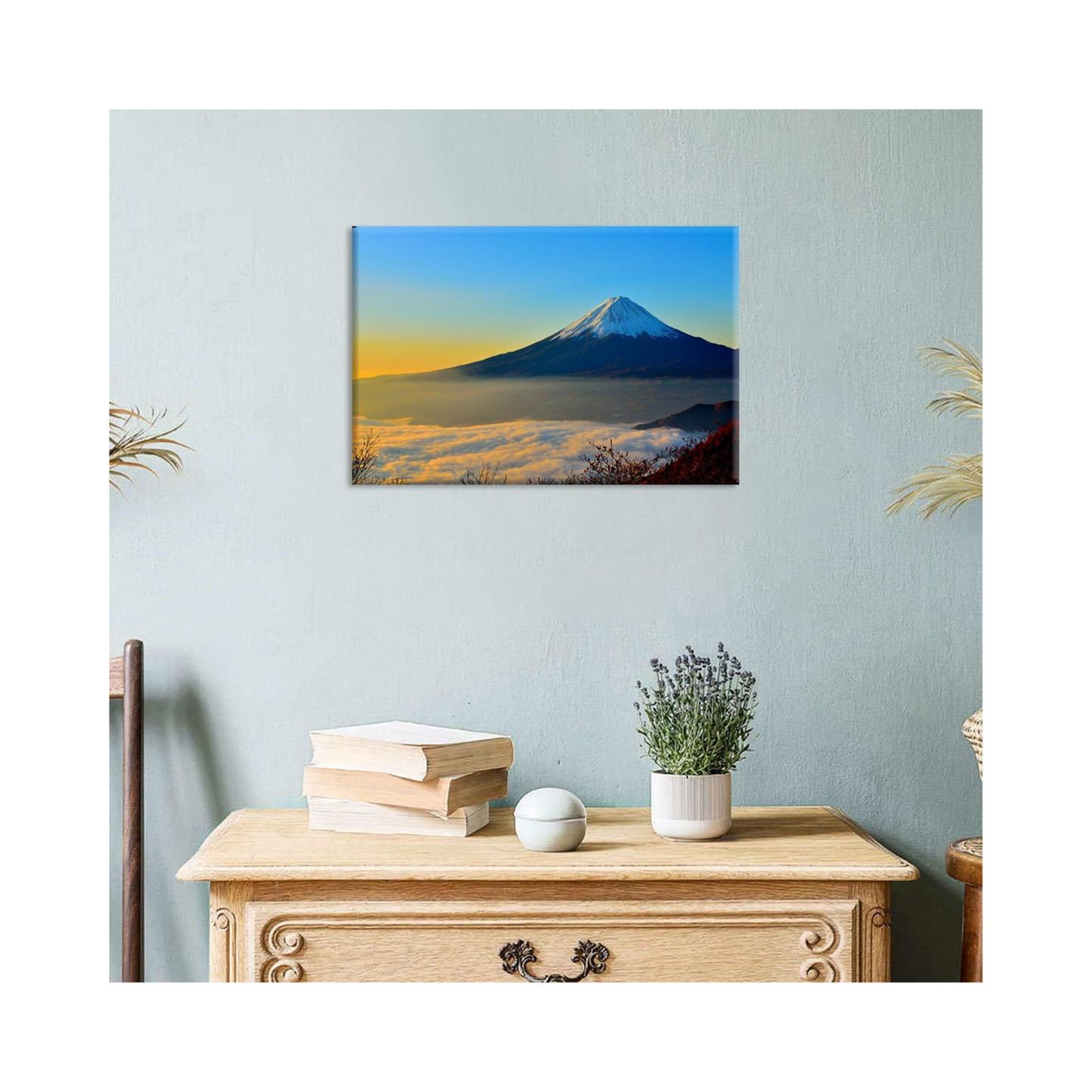 Mt. Fuji Art Panel Baiyun Lake Red Fuji (e.g., 60×40 cm)