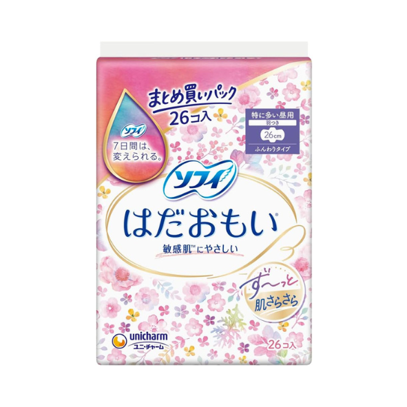 Unicharm Soft Sanitary Napkin For Extra Heavy Days- 26 cm
