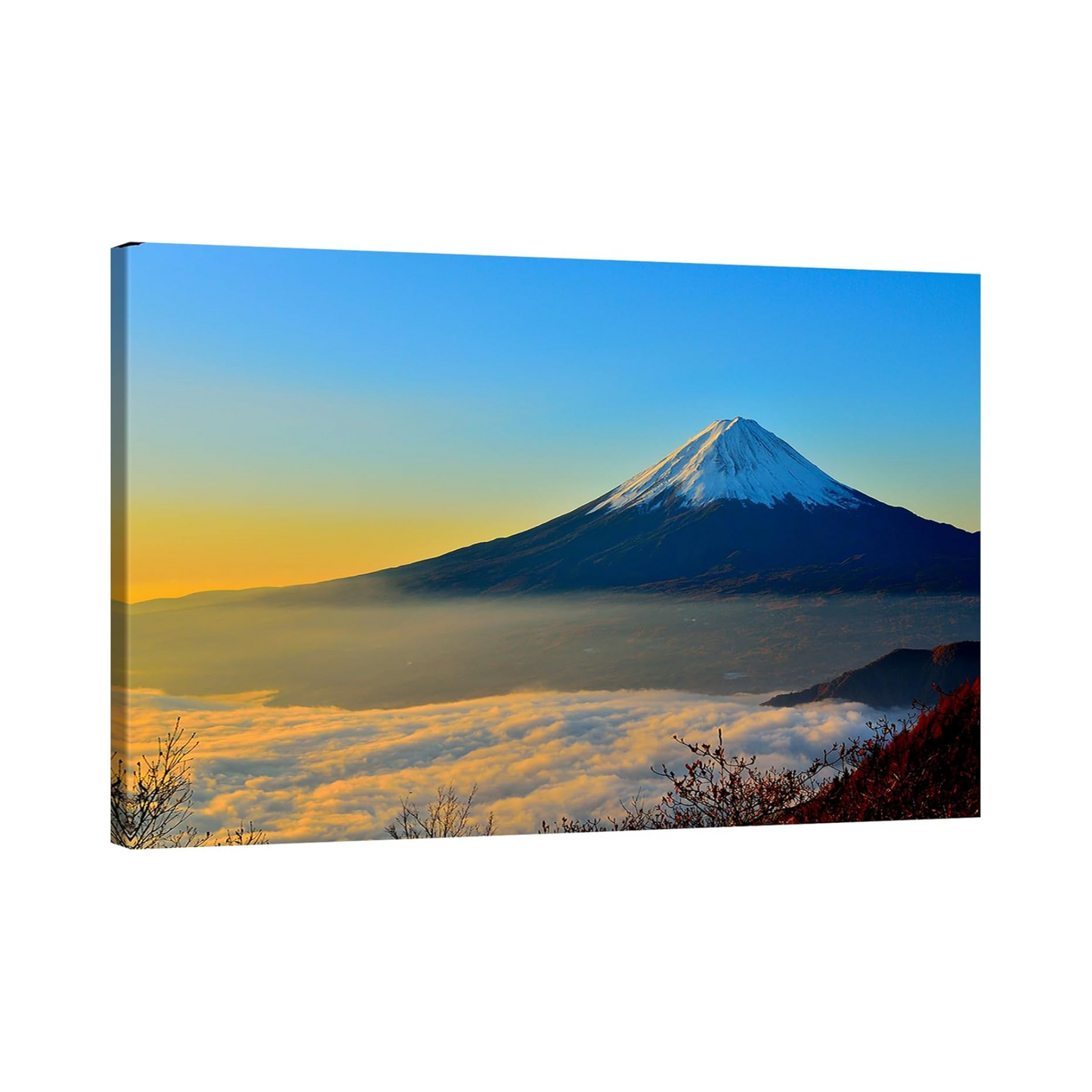 Mt. Fuji Art Panel Baiyun Lake Red Fuji (e.g., 60×40 cm)