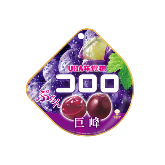 UHA Mikakuto Cororo Kyoho Grape Juicy Bursting Fruit Gummy Candy