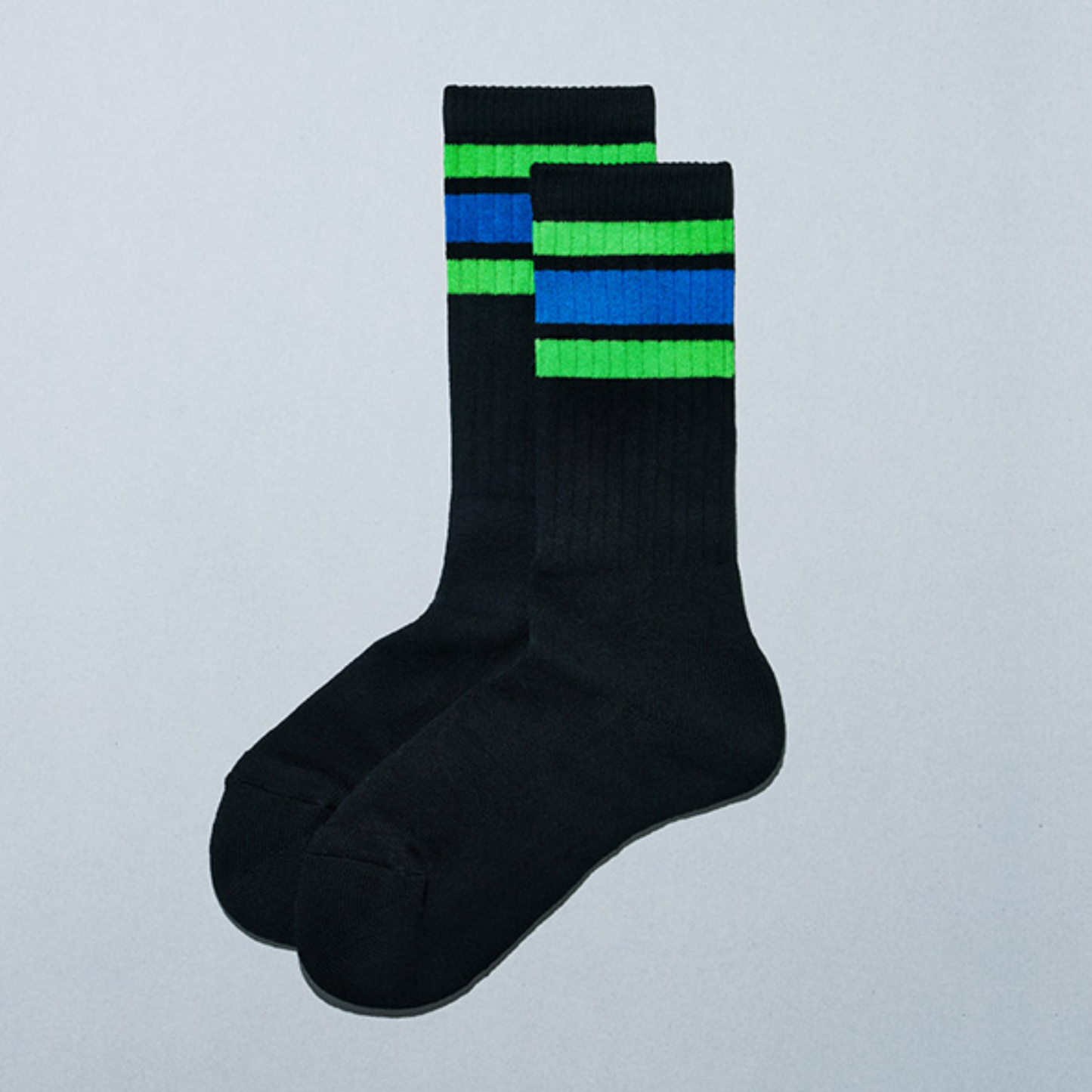 Family Mart Convenience Wear Line Socks Blue Green