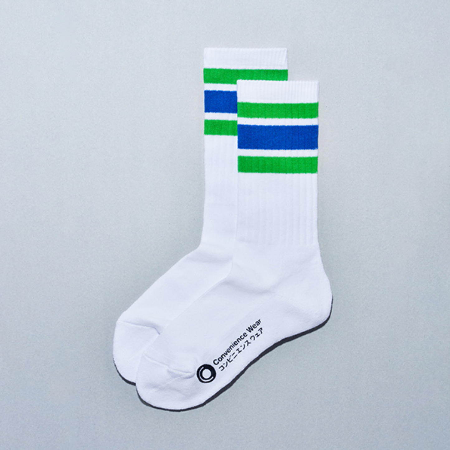 Family Mart Convenience Wear Line Socks Blue Green