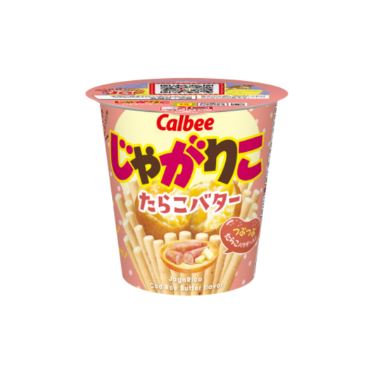 Calbee Jagarico Tarako Butter Japanese Potato Stick Snack (Cod Roe & Butter, 52g Cup)