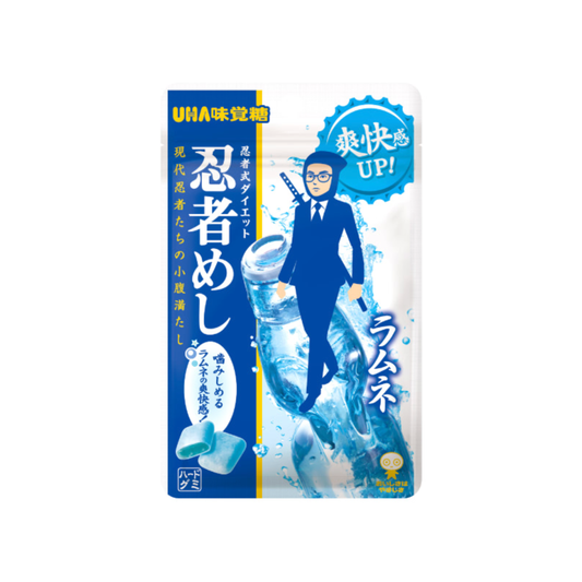 UHA Mikakuto Ninja Meshi Ramune Japanese Soda-Flavored Gummy Candy